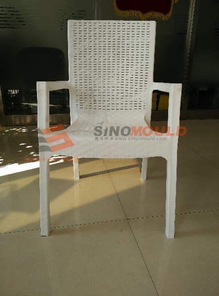 Plastic Rattan Gas Assisted Chair Mould