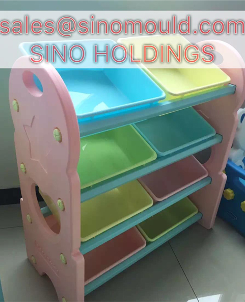 Plastic toy storage rack mould