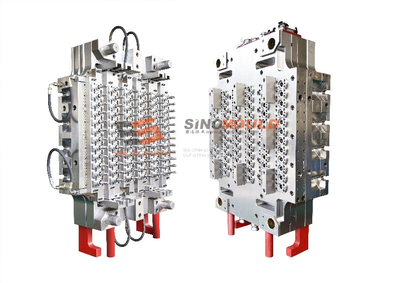 Plastic PET preform mould