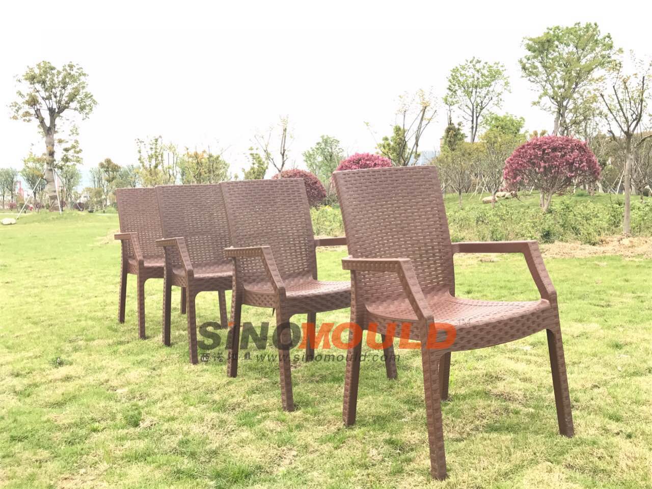 plastic rattan chair