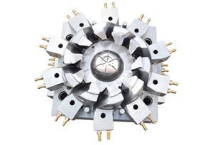 Electric fan blades mold image-1