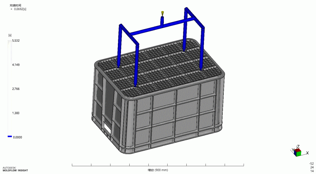 Aquatic product turnover box mould